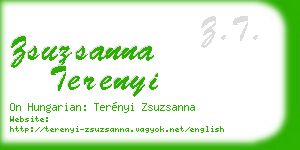 zsuzsanna terenyi business card